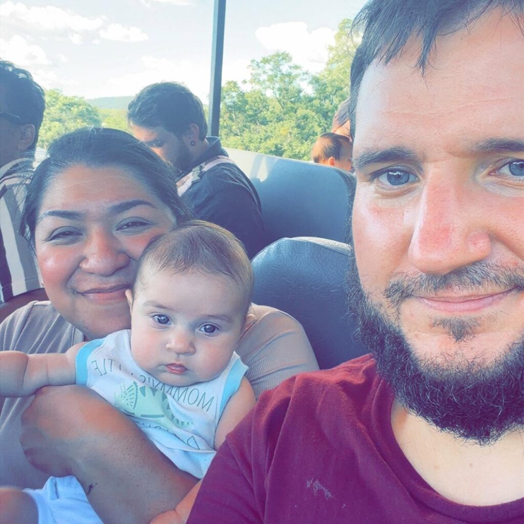 Robert Russell with his wife and son — the family behind R2 Sealing